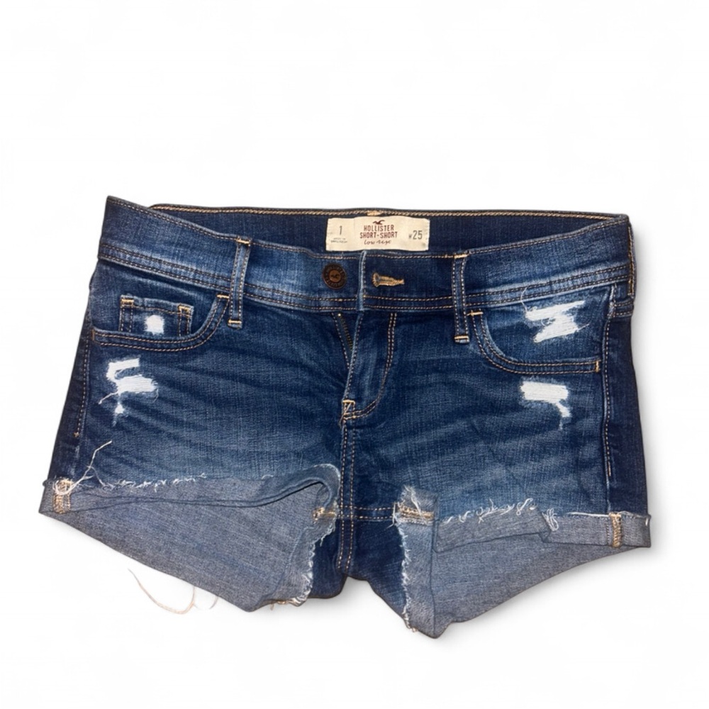 Hollister Distressed Blue Jean Shorts